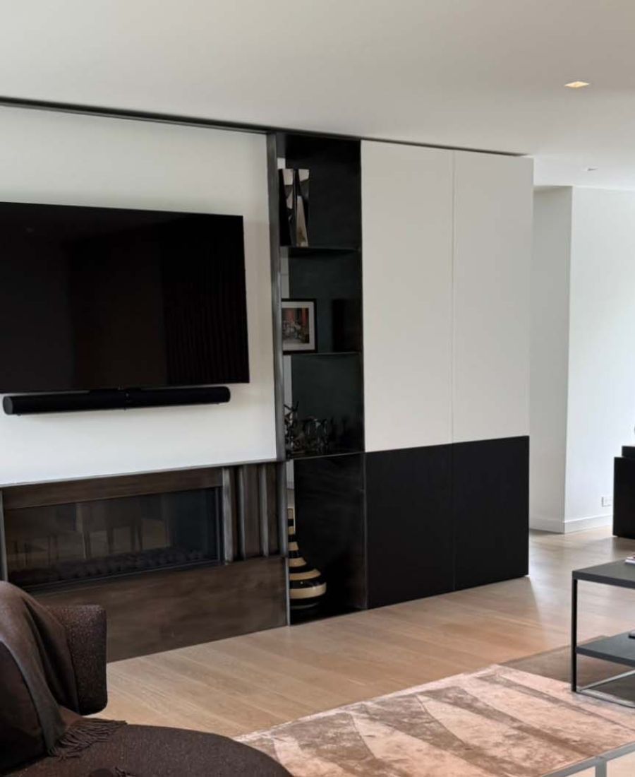 Image of living room with modern styling and designs